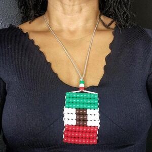Mexico Flag Car  Mirror Danglers/Necklace